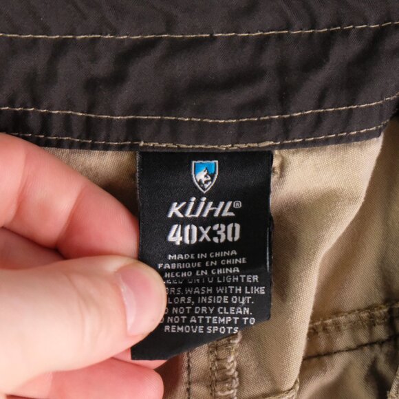 Kuhl Jeans Mens 40X30 Olive Green Revolvr Lightweight Stretch Hiking Outdoor - Picture 8 of 13